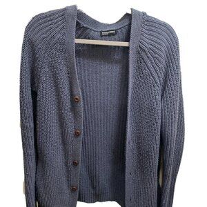 Light Blue Cotton Button Up Cardigan American Apparel Womens SZ S